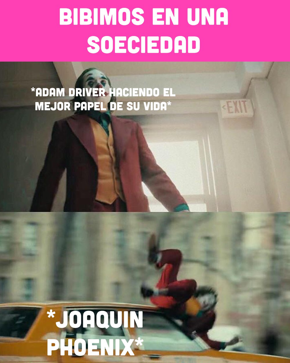 Meme Globos de Oro 2020 Joaquin phoenix