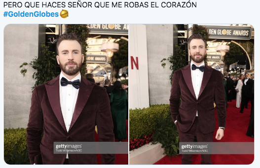 Chris Evans Globos de Oro 2020