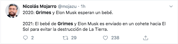 Memes de grimes embarazada de Elon Musk