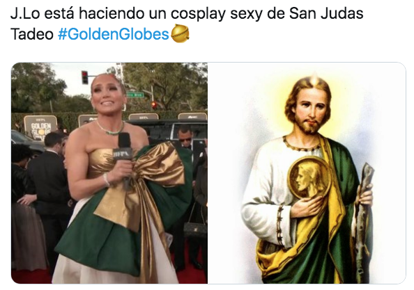 Meme Jennifer Lopez globos de oro 2020