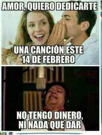 memes 14 de febrero sin dinero