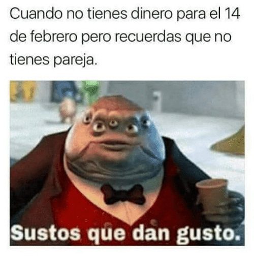 memes 14 de febrero sin dinero 