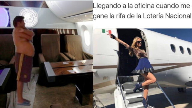Memes del avion presidencial en rifa