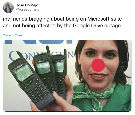 Memes de la caída de Google Drive a nivel global 27 de enero de 2020