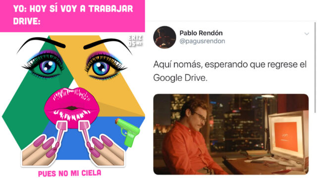 Memes de la caída de Google Drive a nivel mundial