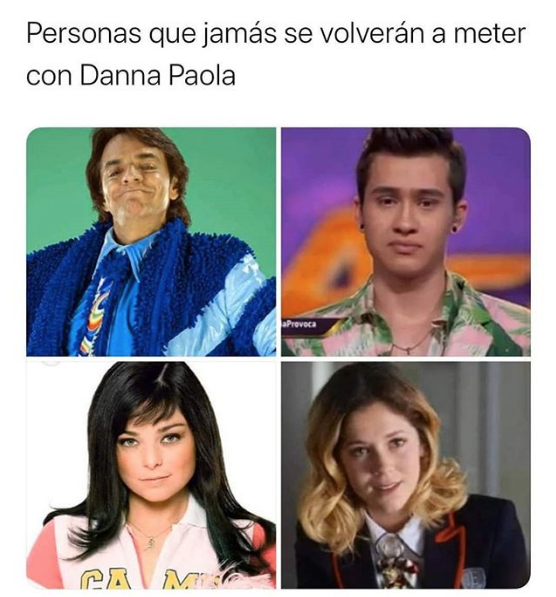 Memes de Danna Paola en La Academia