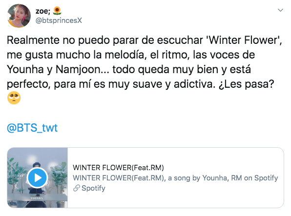 Namjoon y Younha estrenan WINTER FLOWER
