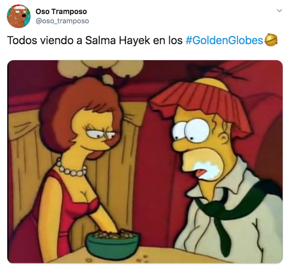 El vestido de Salma Hayek en los Globos de Oro 2020