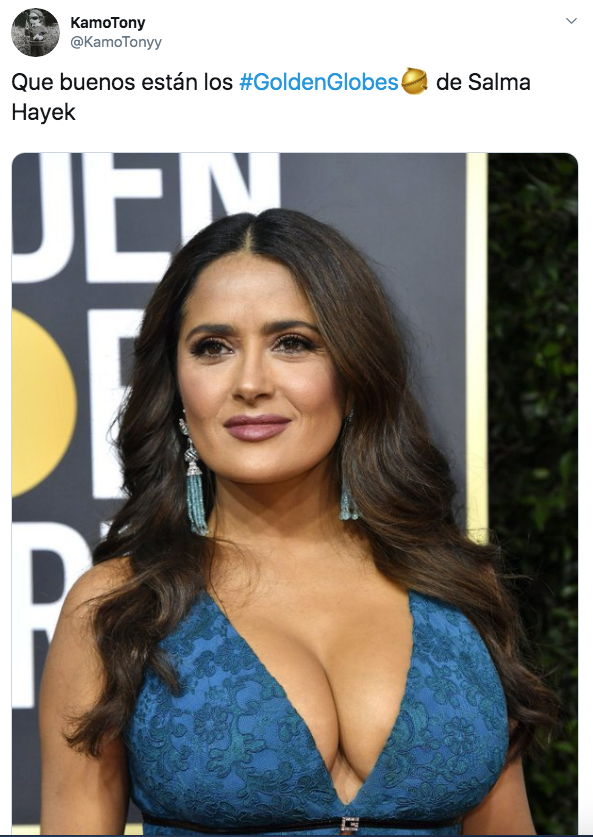 El vestido de Salma Hayek en los Globos de Oro 2020