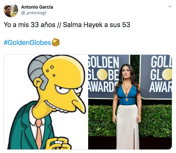 El vestido de Salma Hayek en los Globos de Oro 2020
