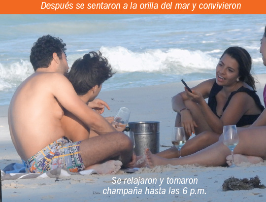 FOTOS: Mauricio Garza se besa con otro hombre en la playa
