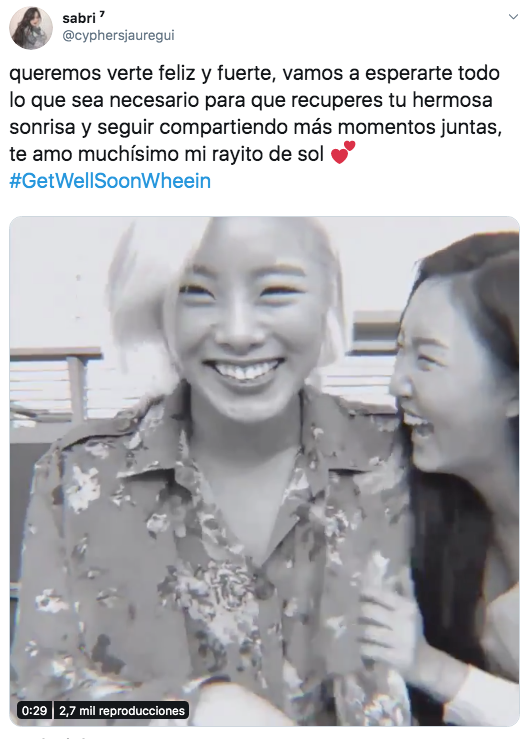 Wheein de MAMAMOO no tiene coronavirus