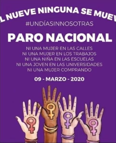 Famosas se unen al paro nacional sin mujeres el 9 de marzo
