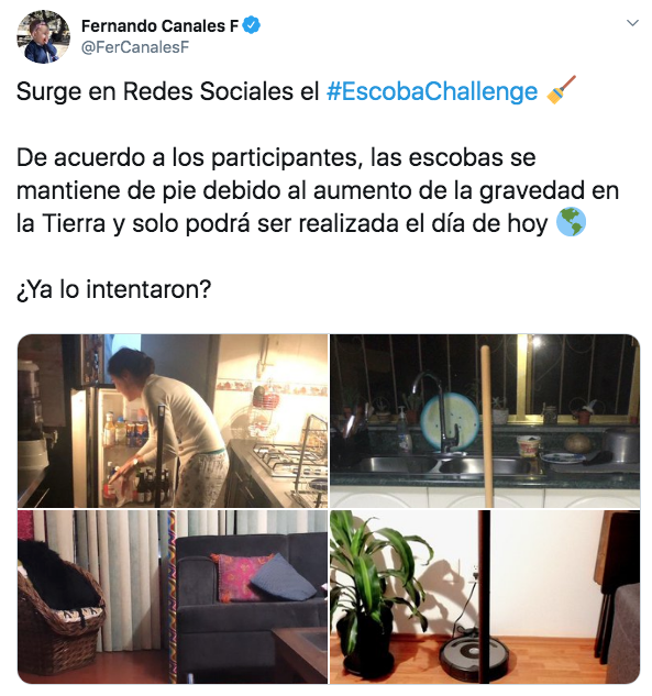 Escoba Challenge: la explicación de por qué queda parada