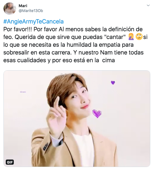 Angie de La Academia se burla de BTS y ARMY la cancela