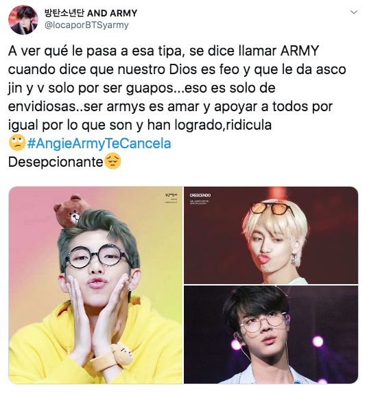 Angie de La Academia se burla de BTS y ARMY la cancela