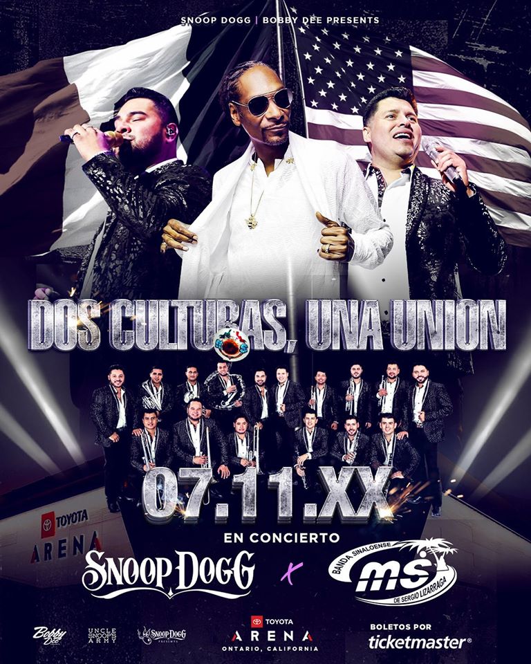 Snoop Dogg y banda MS darán concierto juntos