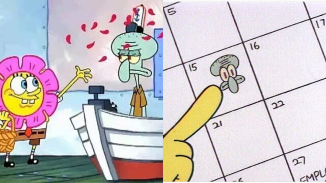 Hoy es el día de molestar a Calamardo, como Bob Esponja