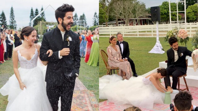 Evaluna Montaner y Camilo generan polémica con su boda por lavado de pies