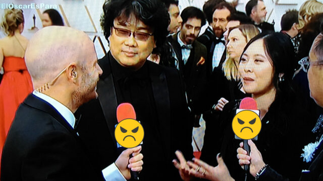 Facundo hace bromas racistas a director de Parasite en Oscar