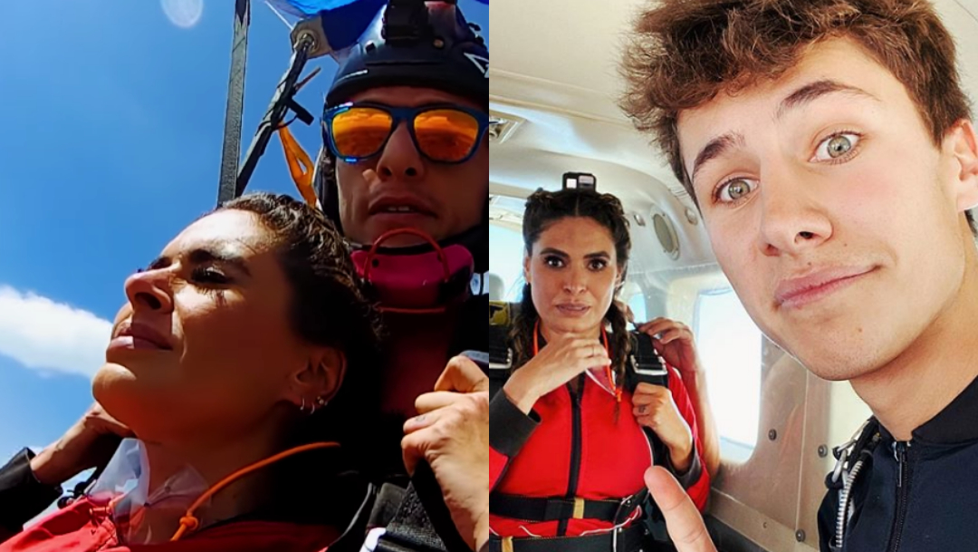 Galilea Montijo se desmaya al saltar en paracaídas