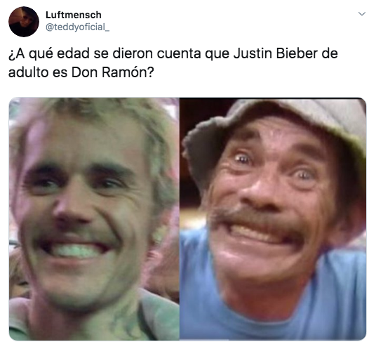 Justin Bieber es comparado con Don Ramón