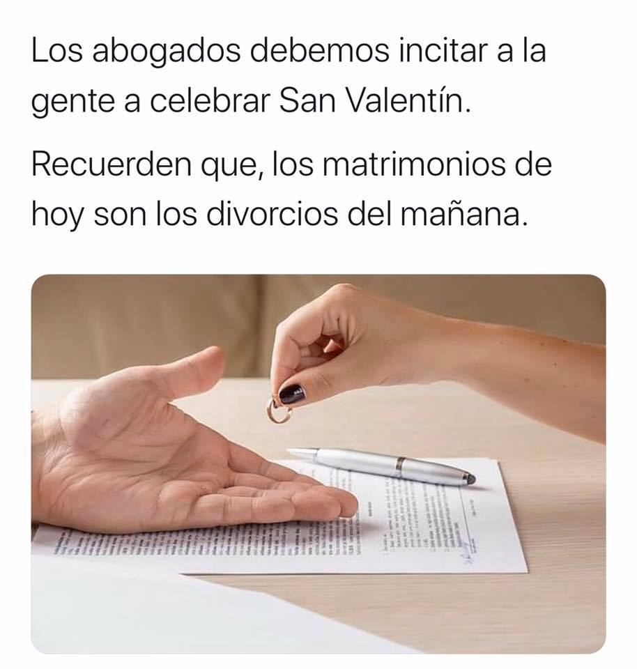meme san valentin abogados