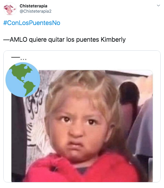 Memes con los puentes no por iniciativa de AMLO