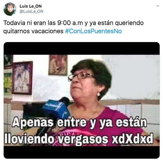 Memes con los puentes no por iniciativa de AMLO