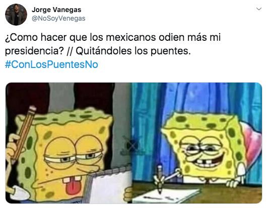 Memes con los puentes no por iniciativa de AMLO