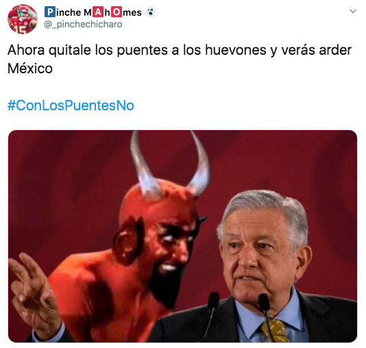 Memes con los puentes no por iniciativa de AMLO