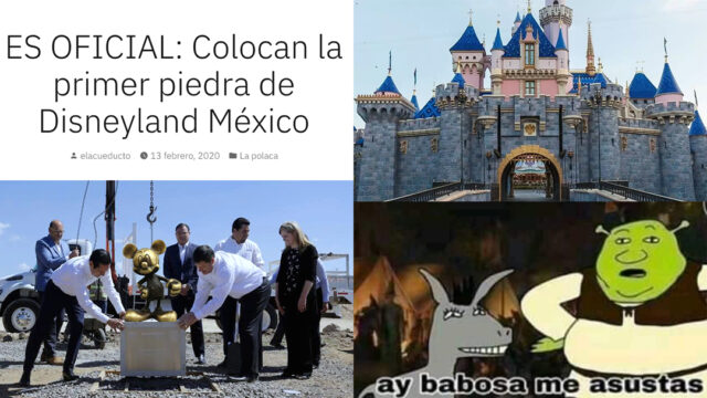 Memes del parque Disneyland en Querétaro que es falso