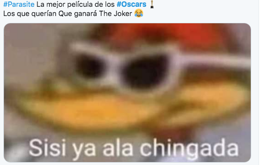 memes oscars 2020 joker parasite