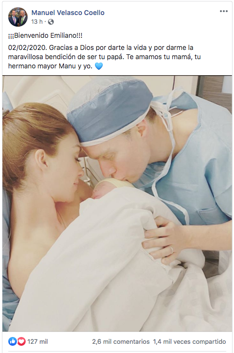 Ya naciÃ³ el bebÃ© de AnahÃ­ y Manuel Velasco