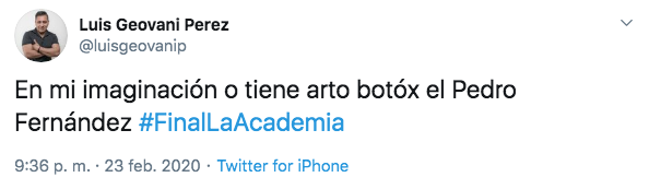 Critican rostro de Pedro Fernández por supuesto bótox