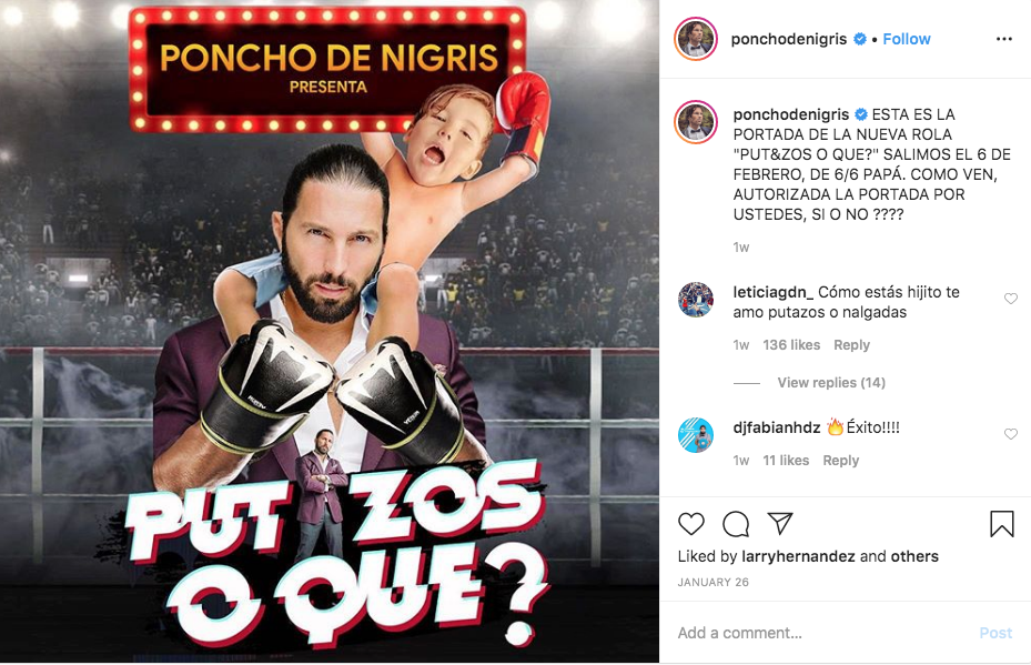 Poncho de Nigris putazos o que 