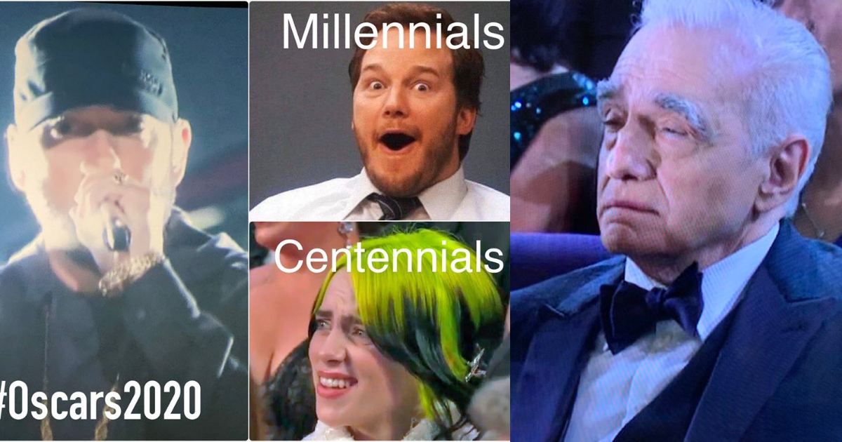 Memes de Eminem cantando Lose Yourself en Premios Oscar 2020