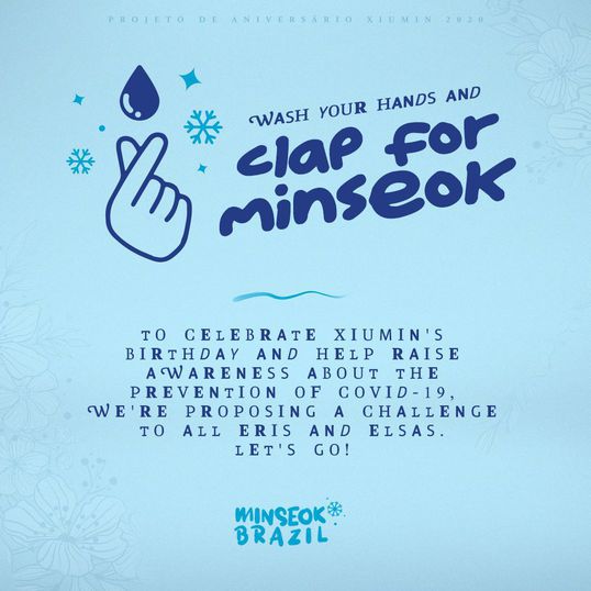 Xiumin de EXO celebra cumplaños con reto contra coronavirus