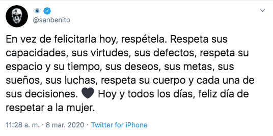 Bad Bunny es criticado por mensaje a mujeres el 8 de marzo
