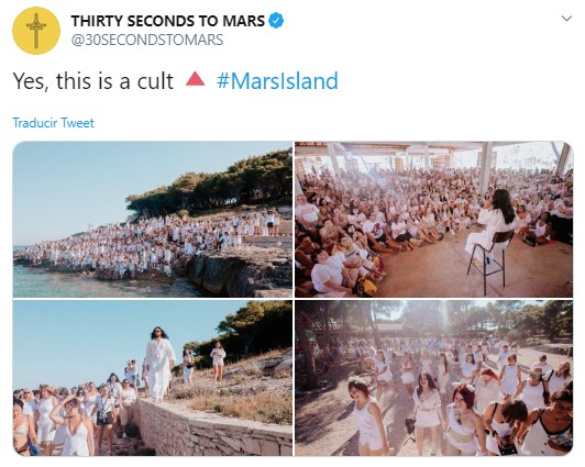 Jared Leto inicia culto en una isla donde él es el líder