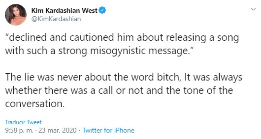 Kim Kardashian responde a Taylor Swift y la llama mentirosa