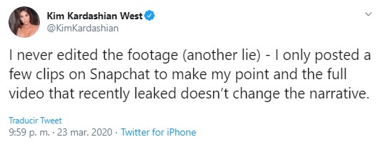 Kim Kardashian responde a Taylor Swift y la llama mentirosa