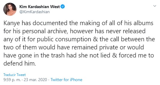 Kim Kardashian responde a Taylor Swift y la llama mentirosa