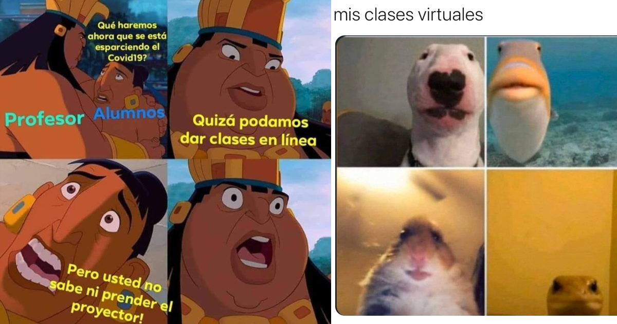 Memes de clases virtuales por Coronavirus en la cuarentena