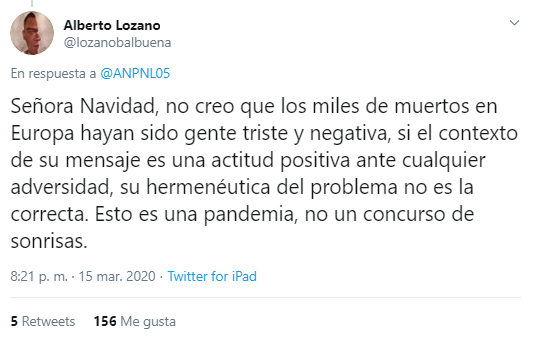Paty Navidad duramente criticada por sus opiniones del coronavirus