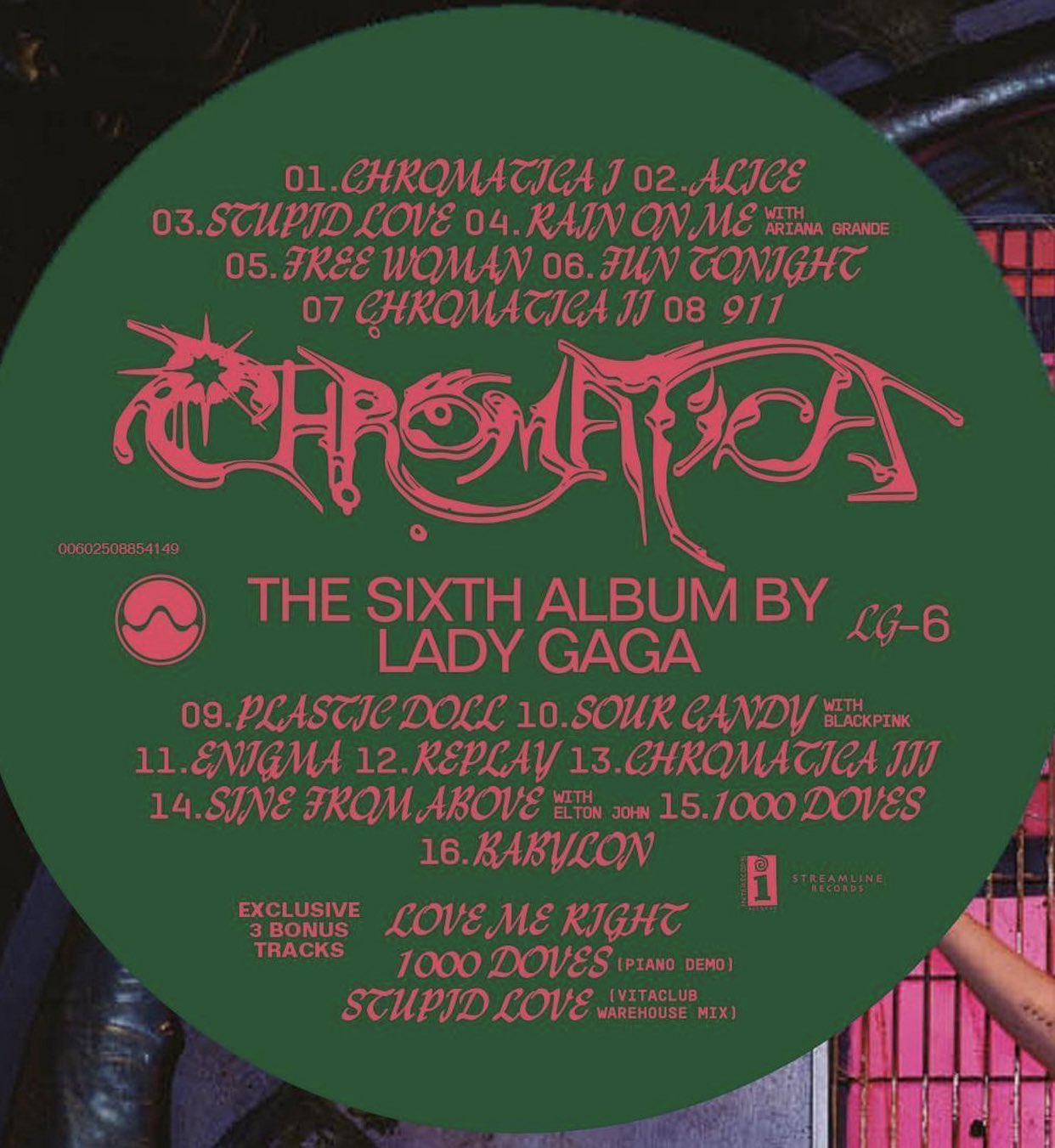 Portada de Chromatica, nuevo album de Lady Gaga con colaboración de BLACKPINK