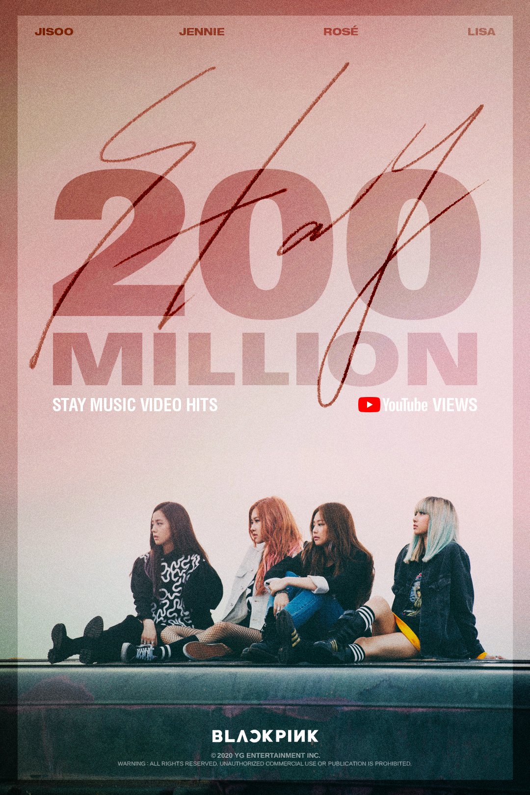 BLACKPINK_ Video musical de STAY supera los 200 millones de visitas