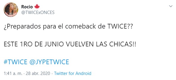 TWICE anuncia comeback "More N More" el 1 de junio