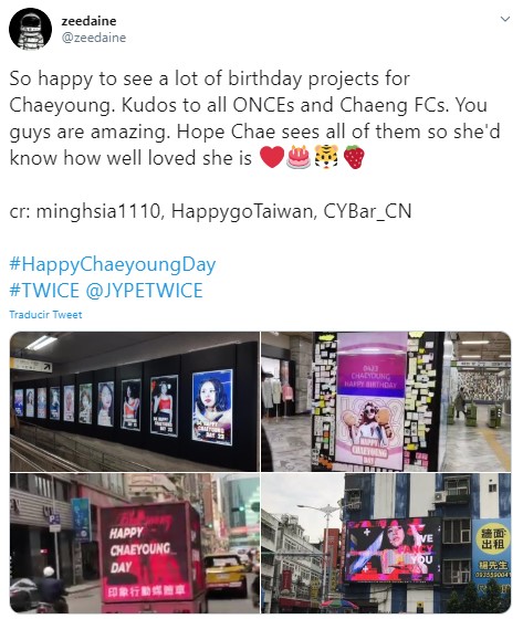 Chaeyoung de TWICE celebra cumpleaños con amor de ONCE