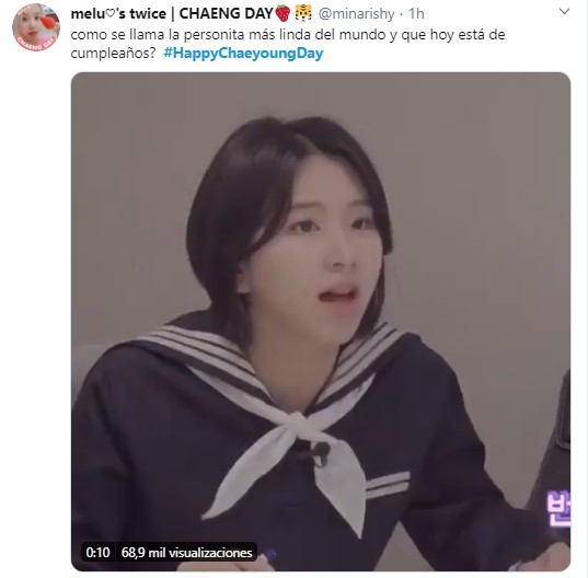 Chaeyoung de TWICE celebra cumpleaños con amor de ONCE